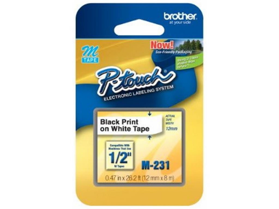 imagem de Fita Brother Preto/Branco 12 Mm - M231