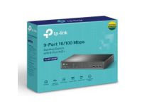 imagem de Switch de Mesa Tp-Link Tl-Sf1009p(Un) Fast Ethernet 9 Portas (8 Portas Poe+ ) 10/100mbps - Tpn0245