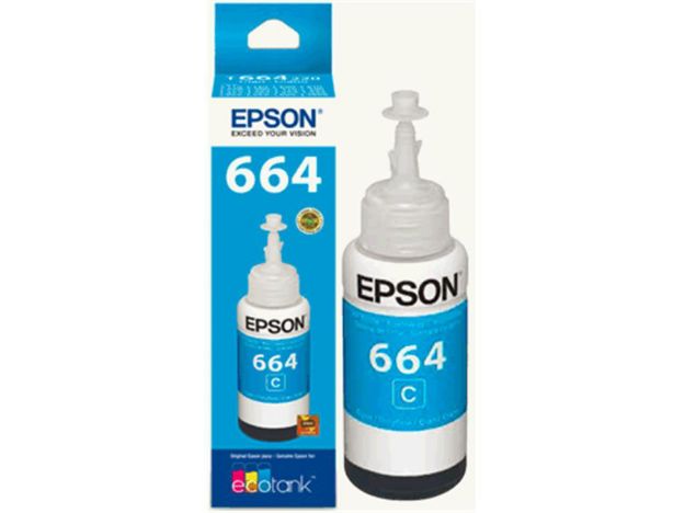 imagem de Garrafa de Tinta Epson Ciano 70ml - T664220-Al
