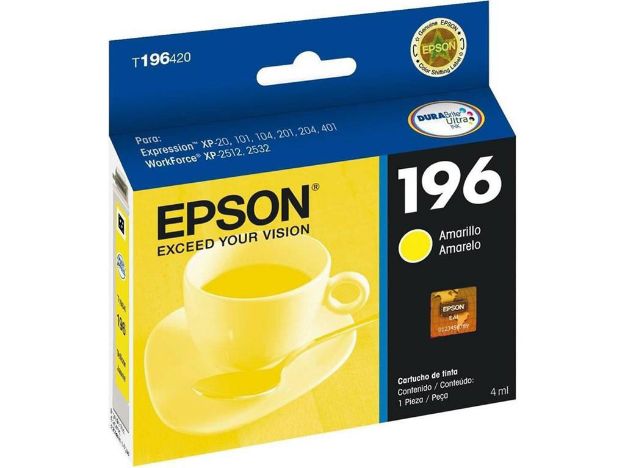 imagem de Cartucho Epson Amarelo 4ml - T196420-Br