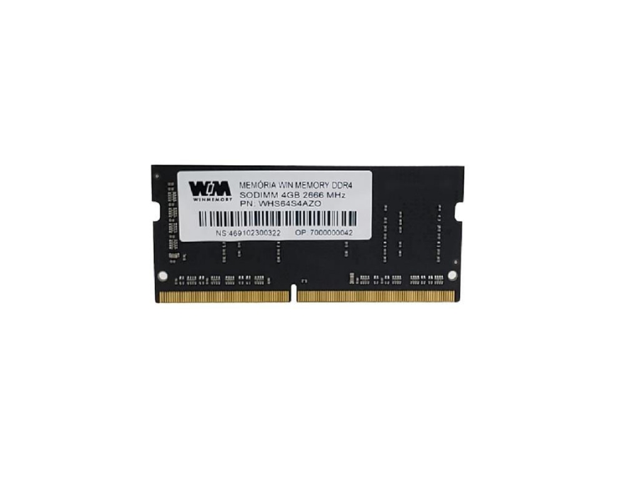 imagem de Memoria Winmemory P/ Notebook 4gb Ddr4 2666mhz Sodimm - Whs64s4az