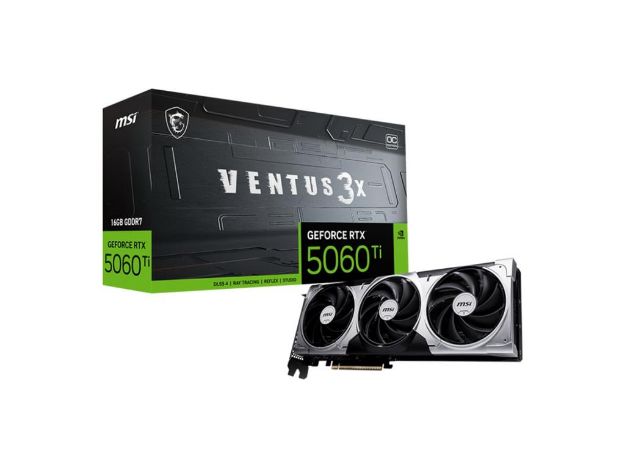 imagem de Placa de Video Msi Geforce Rtx 5060 Ti 16g Ventus 3x Oc 16gb Gddr7 128 Bits - 912-V812-078