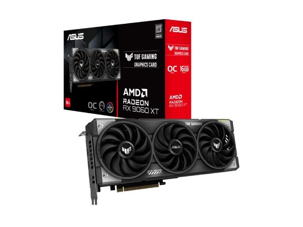 imagem de Placa de Video Asus Tuf Gaming Radeon Rx 9060 Xt Gaming Oc 16gb Gddr6 128 Bits - Tuf-Rx9060xt-O16g-Gaming