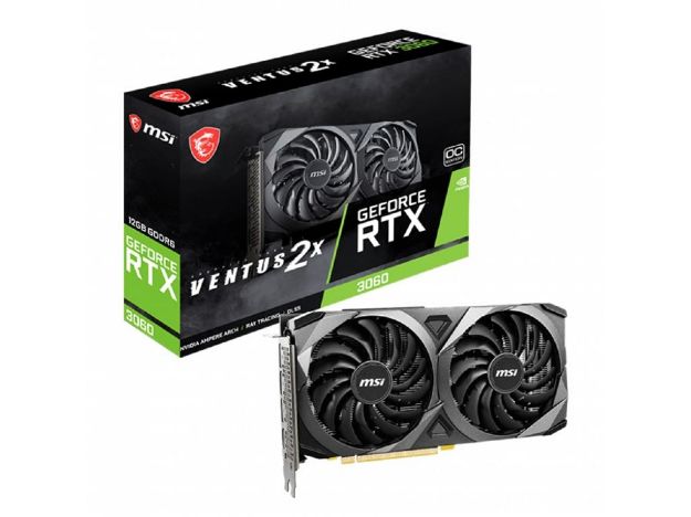 imagem de Placa de Video Msi Geforce Rtx 3060 Ventus 2x 12gb Oc Gddr6 192 Bits - 912-V397-822