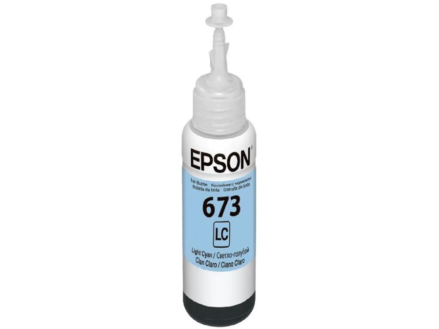 imagem de Garrafa de Tinta Epson 673 Ciano Claro 70ml - T673520-Al