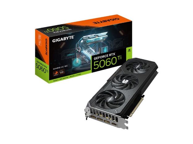 imagem de Placa de Video Gigabyte Geforce Rtx 5060 Ti Gaming Oc 16gb Gddr7 128 Bits - Gv-N506tgaming Oc-16gd