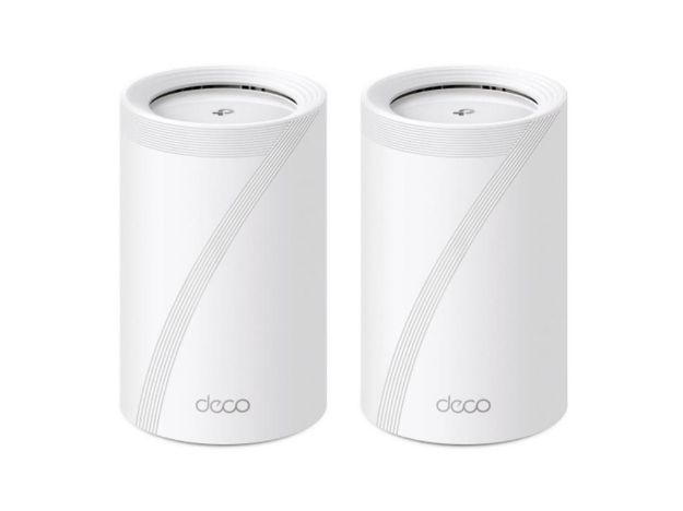 imagem de Kit 2 Roteadores Mesh Wi-Fi 7 2.5g Tri-Band Be11000 Deco Be65(2-Pack) - Tpn0467