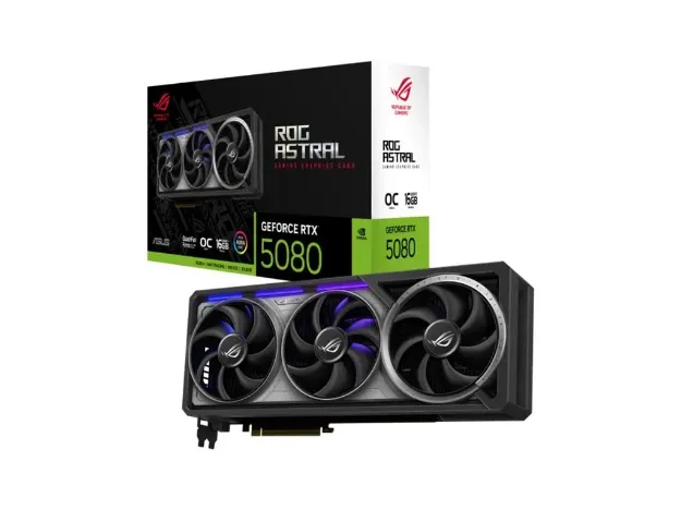imagem de Placa de Video Asus Rog Astral Geforce Rtx 5080 Gaming Oc 16gb Gddr7 256 Bits - Rog-Astral-Rtx5080-O16g-Gaming