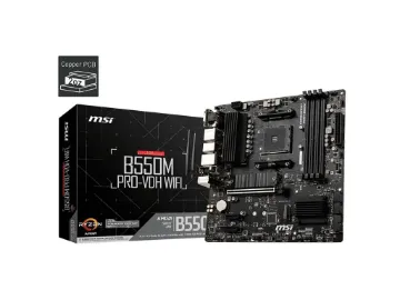 Mostrar detalhes para Placa Mae Msi Amd (Am4) Micro Atx Ddr4 - B550m Pro-Vdh Wifi Imagem de Placa Mae Msi Amd (Am4) Micro Atx Ddr4 - B550m Pro-Vdh Wifi