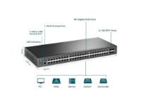 imagem de Switch Tp-Link Gerenciavel L2 Sg3452x - Tpn0338 - 48 Portas Gigabit L2+ 10/100/1000 Mbps