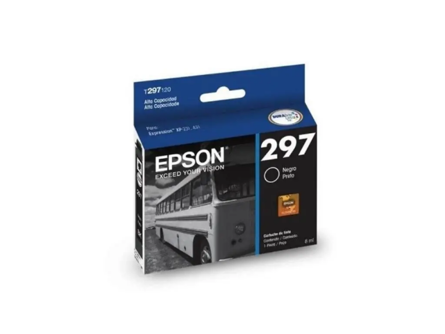 imagem de Cartucho de Tinta Epson 297 Preto 8ml - T297120-Br