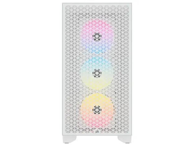 imagem de Gabinete Corsair 3000d Argb Branco Lateral de Vidro Temperado Atx - Cc-9011256-Ww