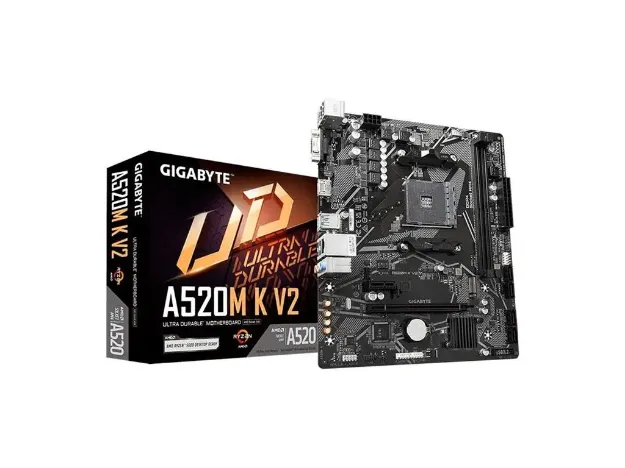 imagem de Placa Mae Gigabyte Amd (Am4) Ddr4 Micro Atx - A520m K V2