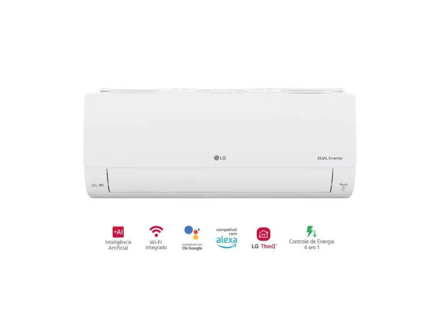 imagem de Ar Condicionado Split Lg Dual Inverter Voice +ai R-32 12.000 Btus Frio 220v - S3-Q12ja31k.Eb2gam1