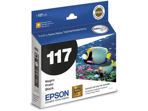 imagem de Cartucho de Tinta Epson 117 Preto 5ml - T117120-Br