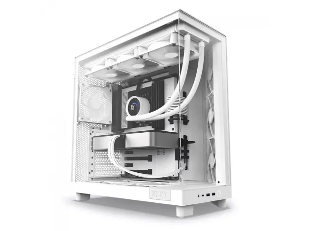 imagem de Gabinete Gamer Nzxt H6 Flow Branco Lateral de Vidro Atx/Micro-Atx/Mini-Itx - Cc-H61fw-01