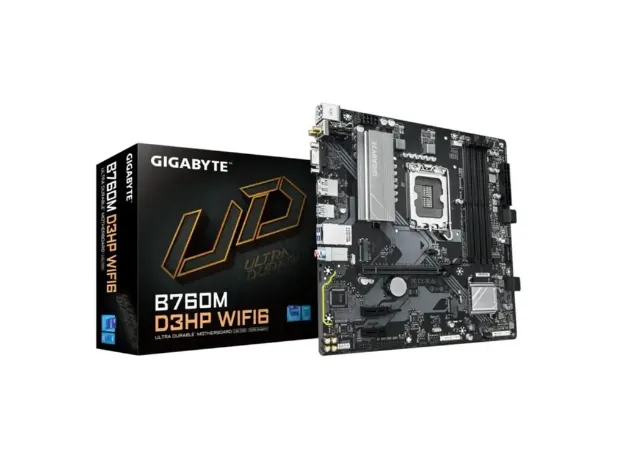 imagem de Placa Mãe Gigabyte Intel Lga (1700) Ddr5 Micro Atx- B760m D3hp Wifi6