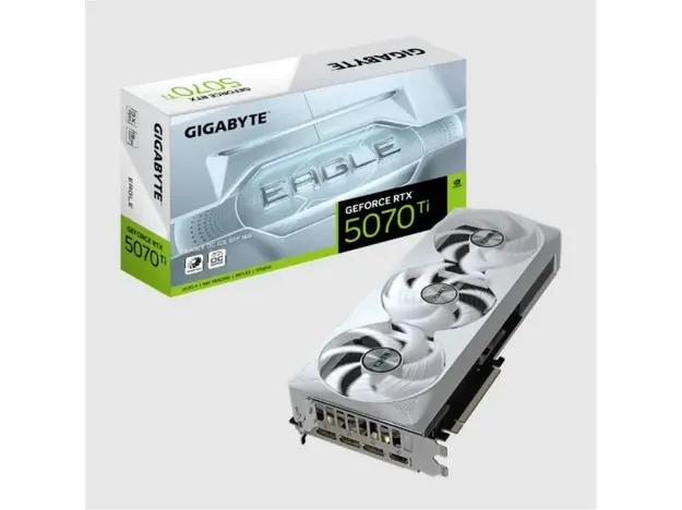 imagem de Placa de Video Gigabyte Geforce Rtx 5070 Ti Eagle Oc Ice Sff 16gb Gddr7 256 Bits - Gv-N507teagleoc Ice-16gd