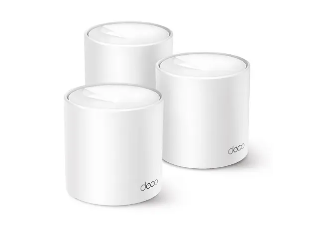 imagem de Kit 3 Roteadores Tp-Link Mesh Wi-Fi 6 Gigabit Dual-Band Ax1500 Deco X10 - Mtp0043