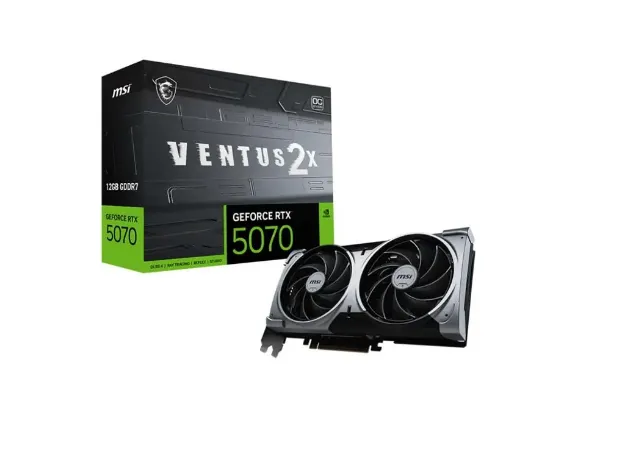 imagem de Placa de Video Msi Geforce Rtx 5070 Ventus 2x Oc 12gb Gddr7 192 Bits - 912-V532-009