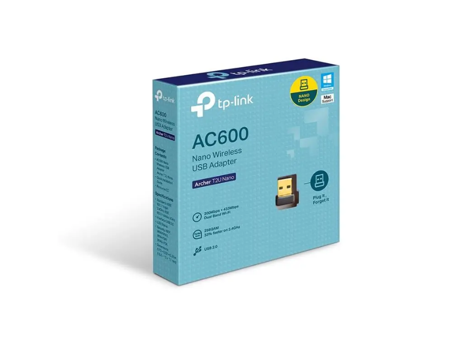 imagem de Adaptador Tp-Link Archer T2u Nano Wireless Usb Ac 600mbps