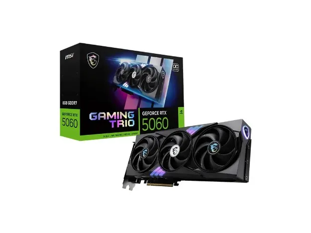 imagem de Placa de Video Msi Geforce Rtx 5060 Gaming Trio Oc 8gb Gddr7 128 Bits - 912-V537-021