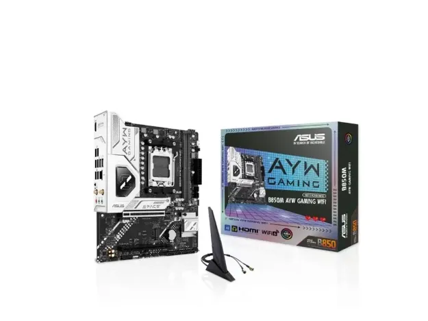 imagem de Placa Mae Asus Amd (Am5) Ddr5 Micro Atx - B850m Ayw Gaming Wifi