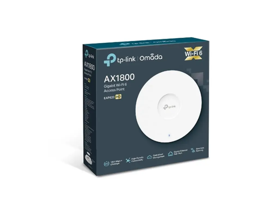 imagem de Access Point Tp-Link Eap620 Hd Wireless Gigabit Mu-Mimo Dual Band Montavel em Teto Ax1800 - Tpn0310
