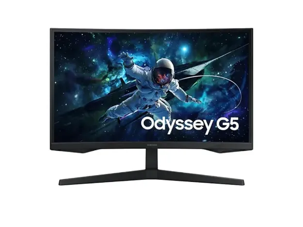 imagem de Monitor Samsung Gamer 27" Curvo Odyssey G5 Led/Va Qhd 165hz 1ms Hdmi Displayport Usb-C Vesa - Ls27cg552elmzd