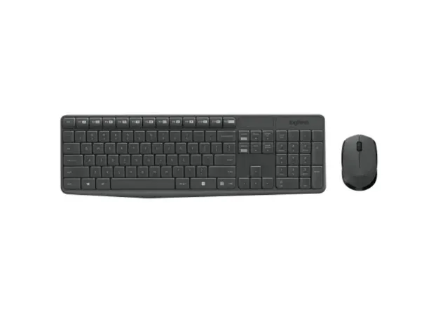 imagem de Kit Teclado e Mouse Logitech sem Fio Mk235 Preto - 920-007903