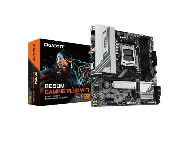 imagem de Placa Mae Gigabyte Amd (Am5) Ddr5 Micro Atx - B650m Gaming Plus Wf 1.3