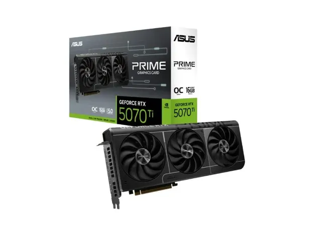imagem de Placa de Video Asus Prime Geforce Rtx 5070 Ti Oc 16gb Gddr7 256 Bits - Prime-Rtx5070ti-O16g