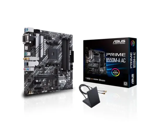 imagem de Placa Mae Asus Amd (Am4) Ddr4 Micro Atx - Prime B550m-A Ac
