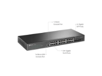 imagem de Switch Tp-Link Tl-Sg3428 Gerenciavel Gigabit L2+ de 24 Portas com 4 Slots Sfp Jetstream - Tpn0271