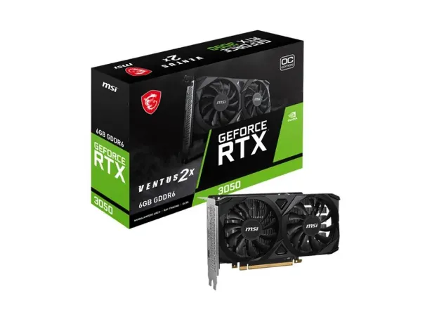 imagem de Placa de Video Msi Geforce Rtx 3050 Ventus 2x Oc 6gb Gddr6 96 Bits - 912-V812-060