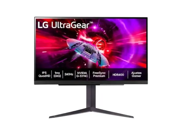 imagem de Monitor Lg Gamer 27" Ultragear 2k Qhd 240hz 1ms Ips - 27gr83q-B.Awzz