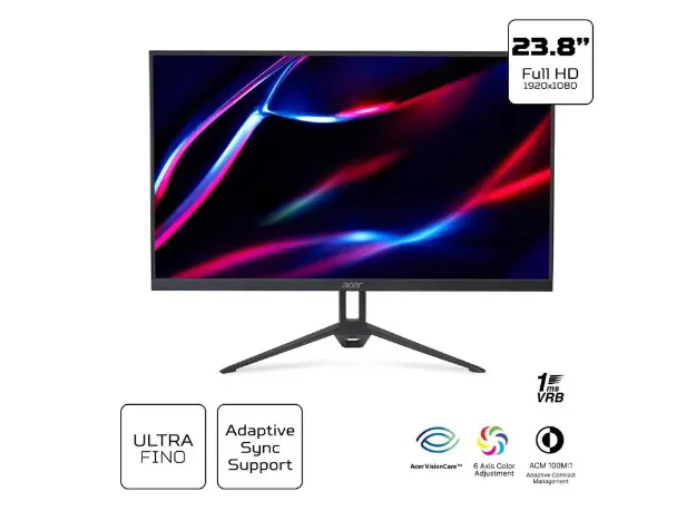 imagem de Monitor Acer Gamer 23,8" Kg243y P1bip Led/Ips Fhd 144hz 1ms Hdmi Vesa - Um.Qx3aa.103