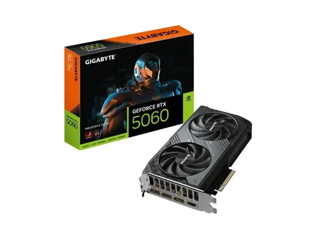 imagem de Placa de Video Gigabyte Geforce Rtx 5060 Windforce Oc 8gb Gddr7 128 Bits - Gv-N5060wf2oc-8gd