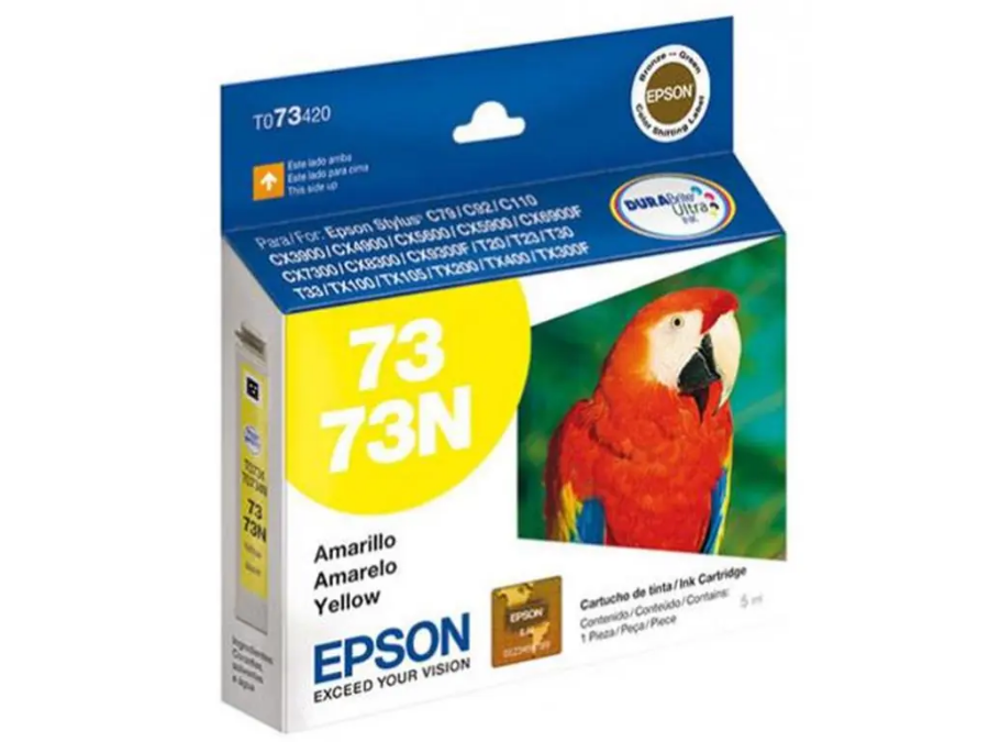 imagem de Cartucho de Tinta Epson 73 Amarelo 5ml - T073420-Br