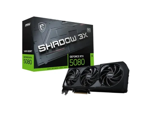 imagem de Placa de Video Msi Geforce Rtx 5080 16g Shadow 3x Oc 16gb Gddr7 256 Bits - 912-V531-628