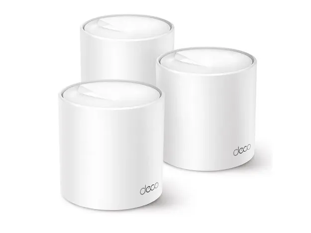 imagem de Kit 3 Roteadores Tp-Link Mesh Wi-Fi 6 Gigabit Dual Band Ax3000 Deco X50 - Mtp0049