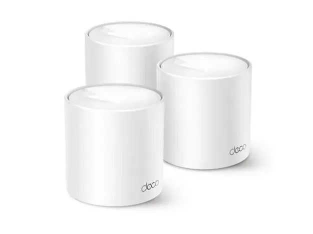 imagem de Kit 3 Roteadores Tp-Link Mesh Wi-Fi 6 Gigabit Dual-Band Ax1500 Deco X10 - Mtp0043