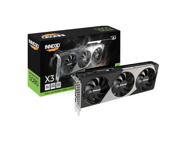 imagem de Placa de Video Inno3d Geforce Rtx 5080 X3 16gb Gddr7 256 Bits - N50803-16d7-176068n