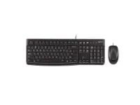 imagem de Kit Teclado e Mouse Logitech Mk120 Preto Optico 1.000 Dpi - com Fio - 920-004429