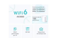 imagem de Kit 3 Roteadores Tp-Link Mesh Wi-Fi 6 Gigabit Dual Band Ax3000 Deco X50 - Mtp0049