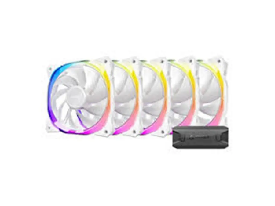 imagem de Kit com 5 Cooler P/ Gabinete Antec Fusion 120mm Argb Branco - 0-761345-57005-3