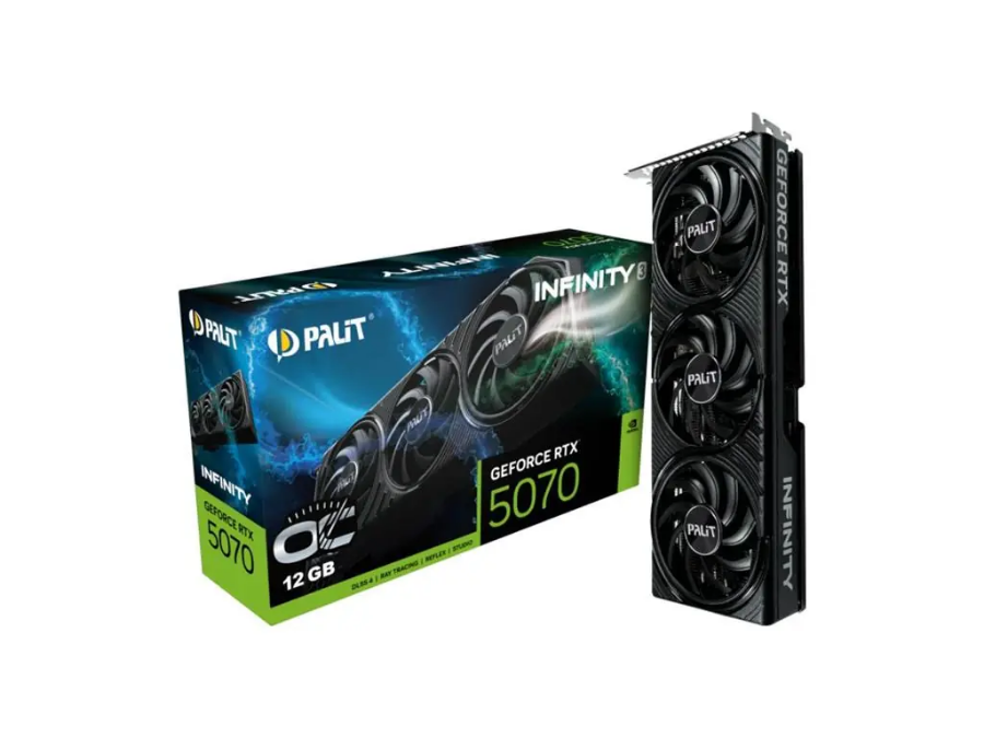 imagem de Placa de Video Palit Geforce Rtx 5070 Infinity 3 Oc 12gb Gddr7 192 Bits - Ne75070s19k9-Gb2050s