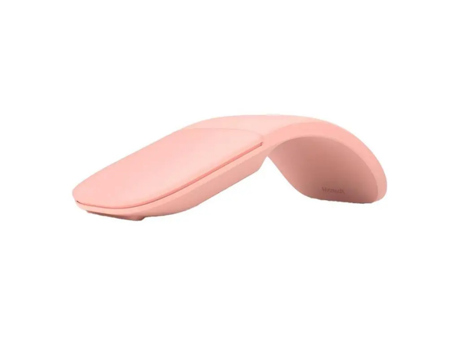imagem de Mouse Microsoft Rosa Suave sem Fio Bluetooth Arc 1000 Dpi - Elg-00037