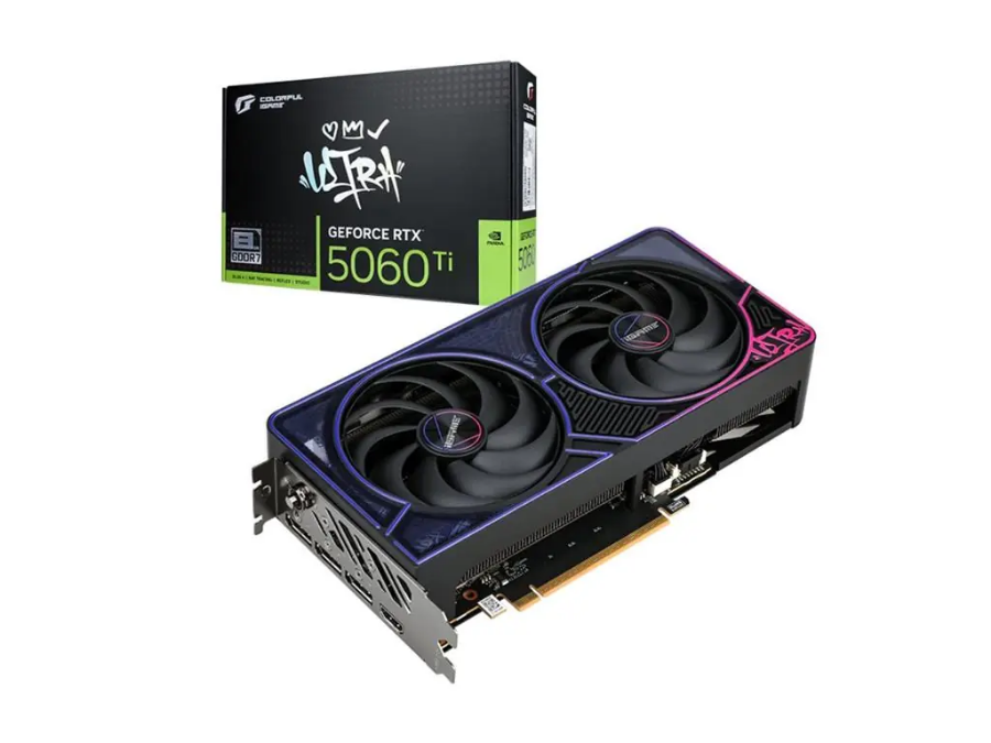 imagem de Placa de Video Colorful Geforce Igame Rtx 5060 Ti Ultra Duo Oc 8gb-V - 212600000096